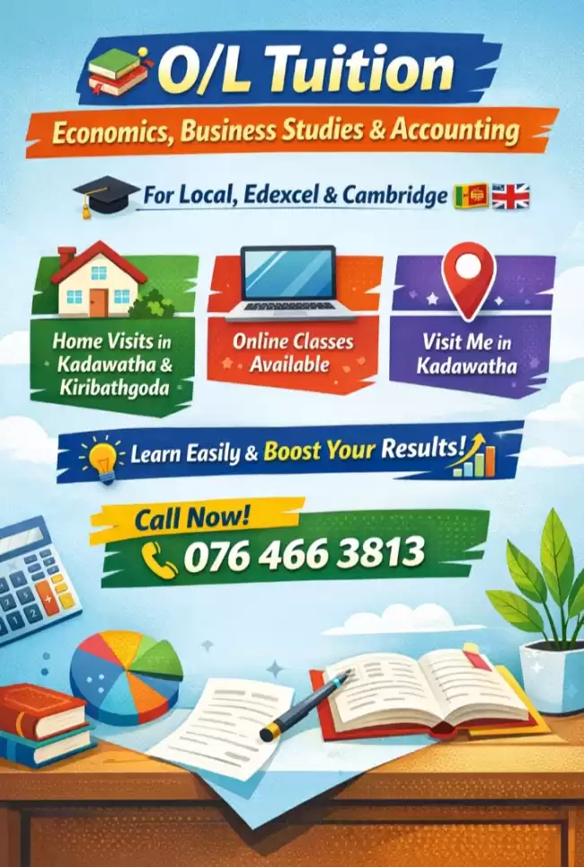 Commerce classes for edexcel, Cambridge, and local ordinary level student
