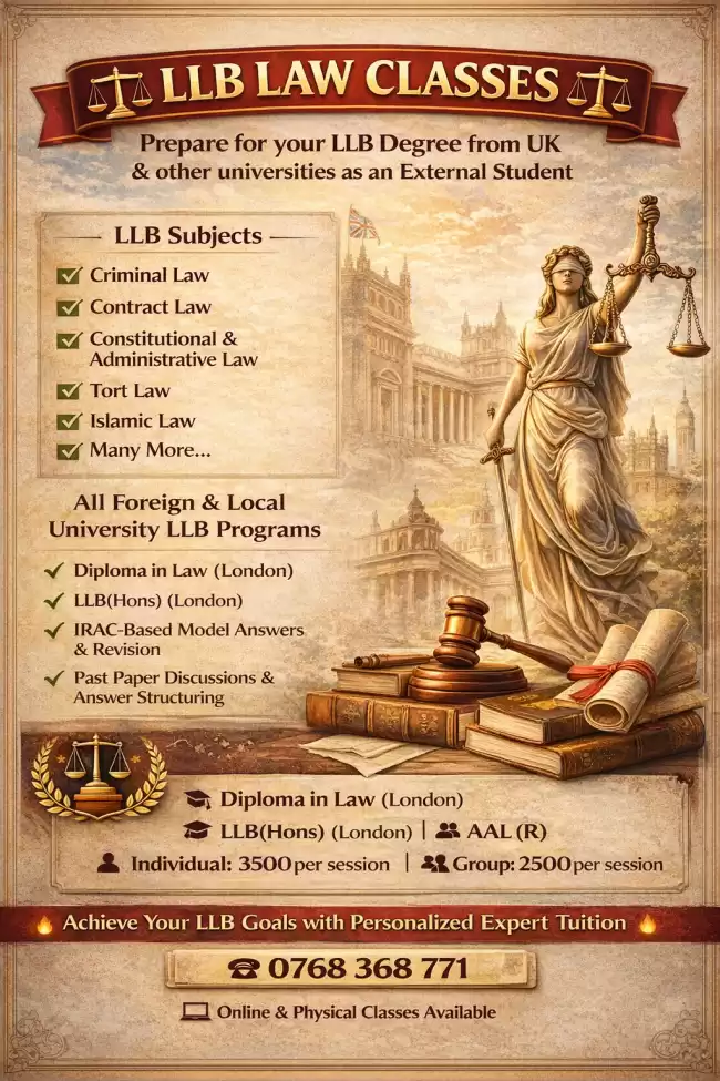 Complete LLB Programme – All Law Subjects Covered 📘 Comprehensive LLB Law Classes | Foundation to Final Year