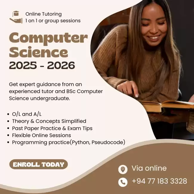Computer Science Tuition O/L and A/L