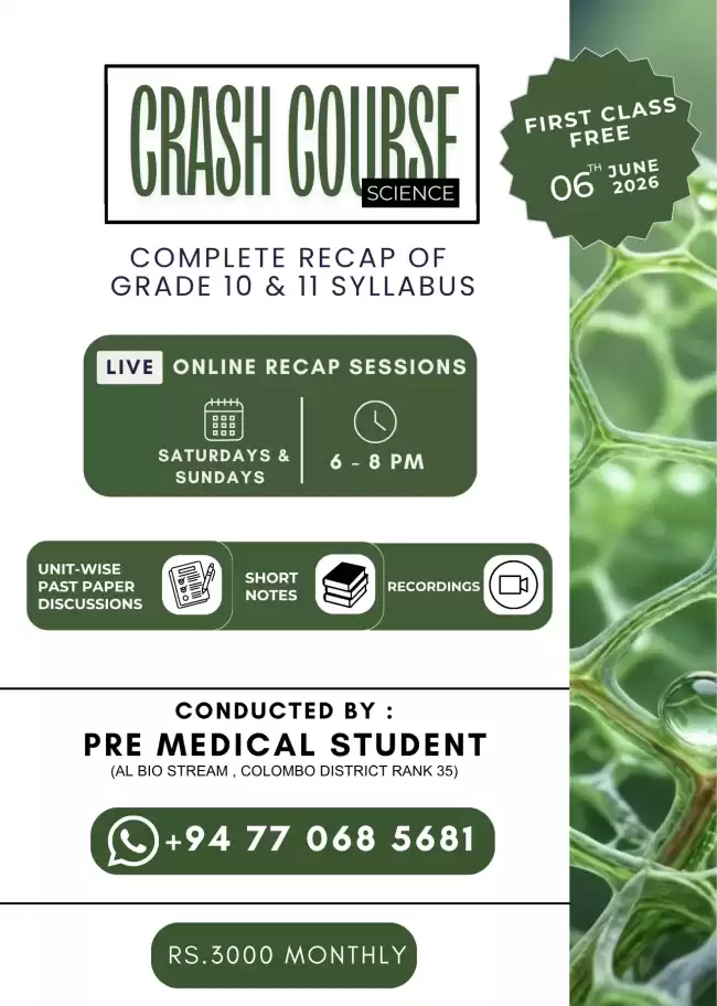 Crash Course - Science - Grade 10 & 11
