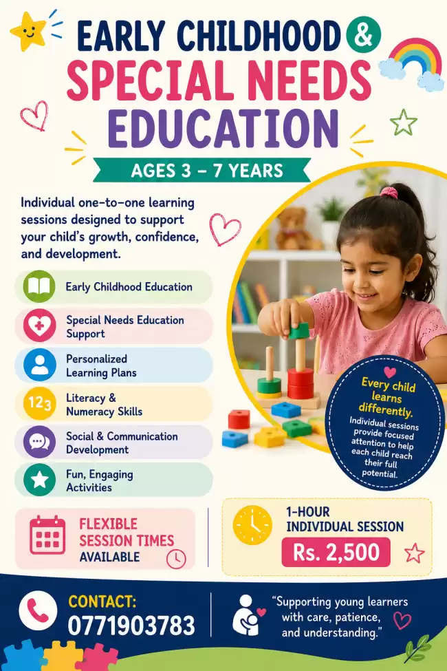 Early Childhood Special Needs Individual Sessions
