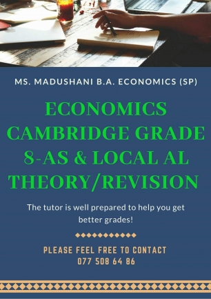Economics Edexcel & Cambridge OL to AS / Local A/L (Theory & Revision)