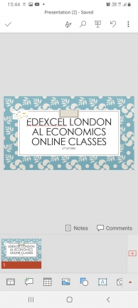 Economics London Edexcel AL classes