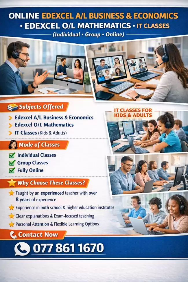 Edexcel Advance Level Classes
