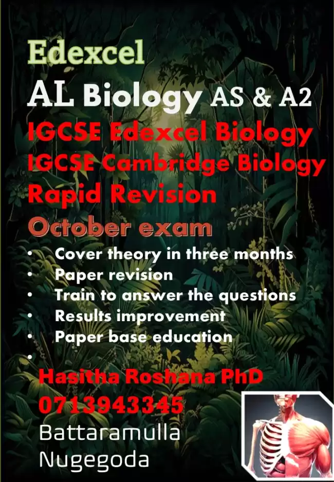 Edexcel AL biology: AS and A2