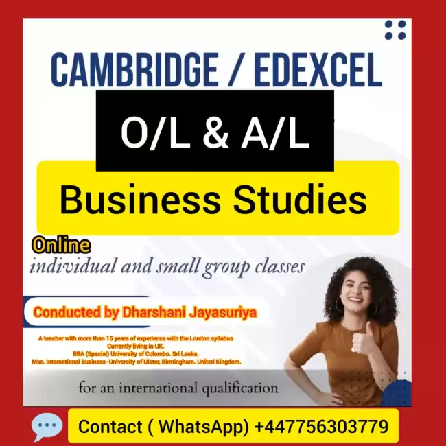 Edexcel and Cambridge Business Studies Classes