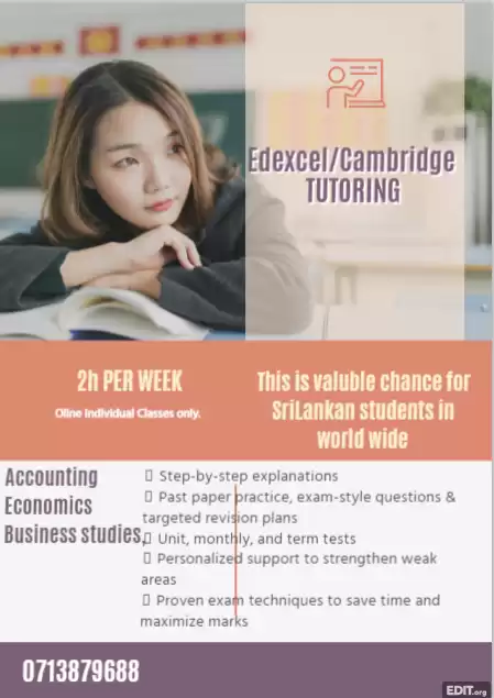 Edexcel and Cambridge Syllabus