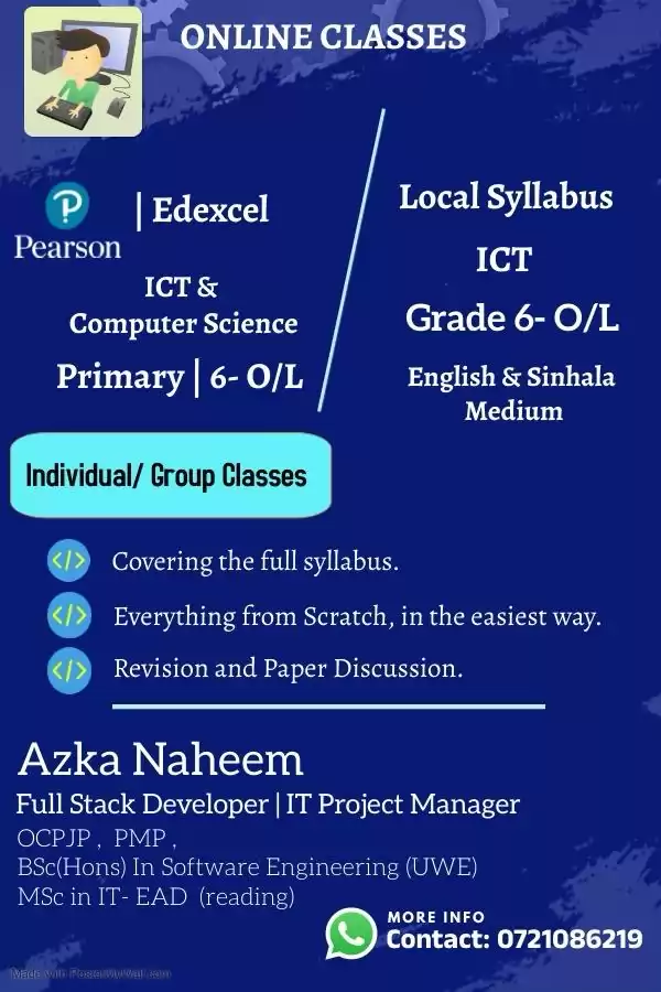 Edexcel and Local Syllabus ICT: Grade 6 to O/L