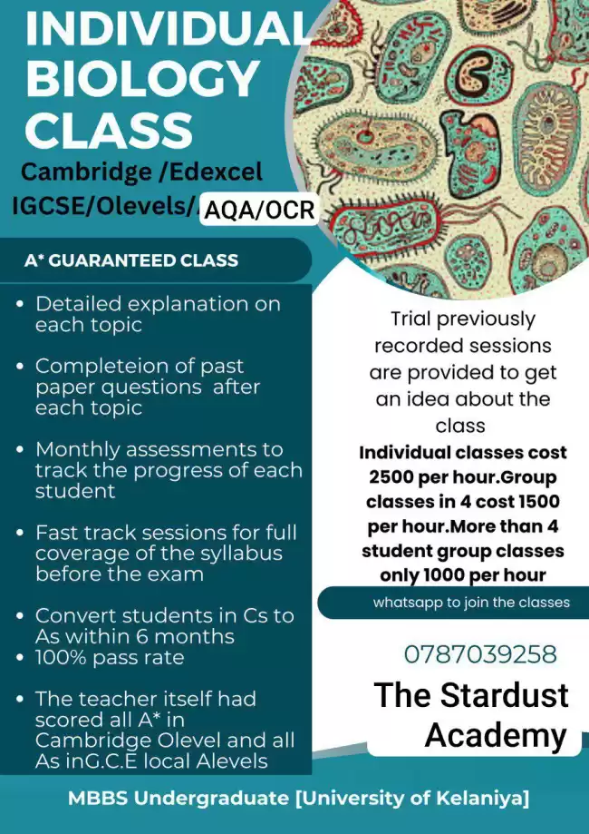 Edexcel/AQA/OCR Biology classes