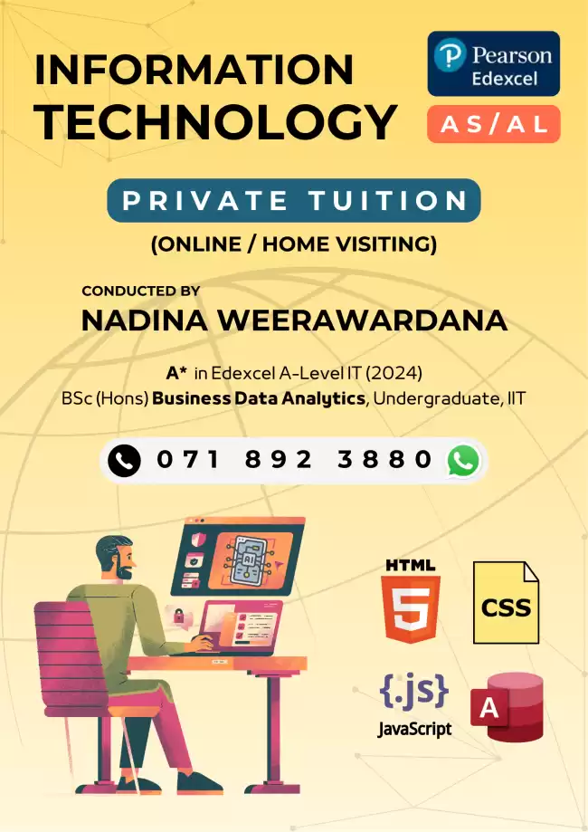 Edexcel AS / AL Private Tuition: Information Technology