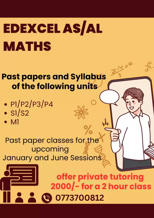 Edexcel AS/Alevel Maths for a reasonable fee