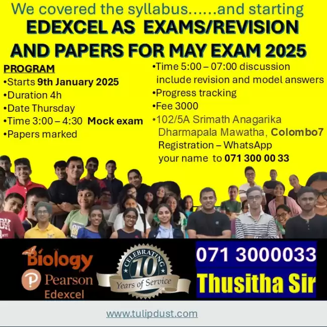 Edexcel AS Biology 2025 Revision/Past papers/Mock Exams