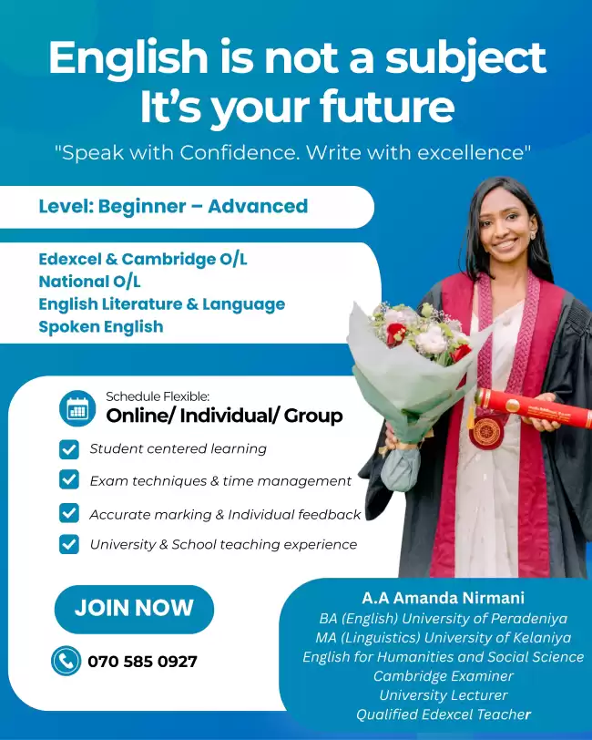 Edexcel, Cambridge and National English language and Literature Classes