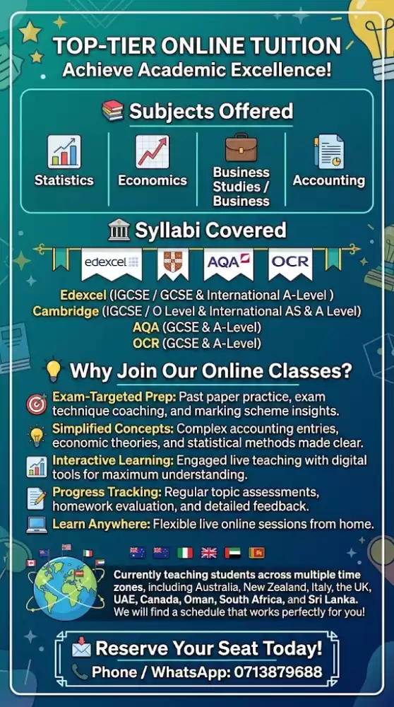 Edexcel & Cambridge AQA OCR Economics , • Accounting , • Business