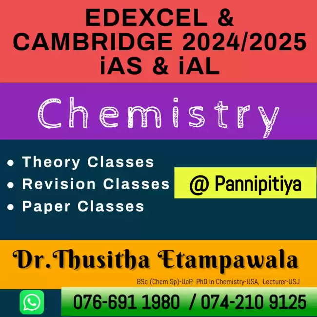 #edexcel #cambridge AS and AL chemistry tuition - online and physical classes Affordable rates