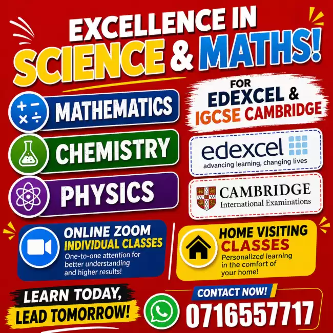 Edexcel/Cambridge/ local Mathematics