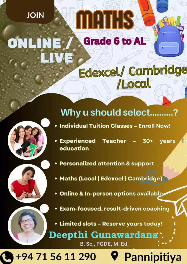 Edexcel /Cambridge / Local Maths clz