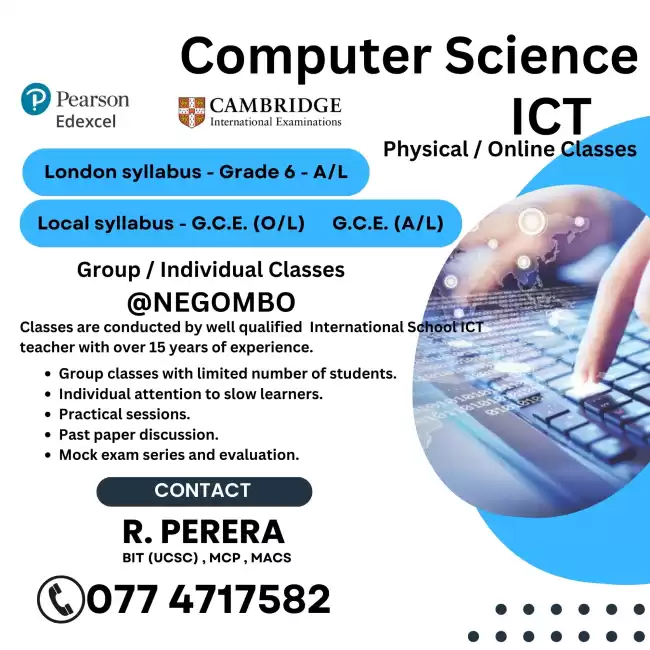 Edexcel / Cambridge / Local syllabus - ICT / Computer Science