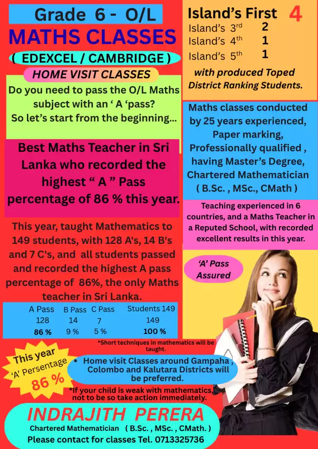 EDEXCEL / CAMBRIDGE MATHS CLASSES