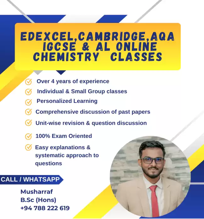 Edexcel Cambridge Online Chemistry Classes