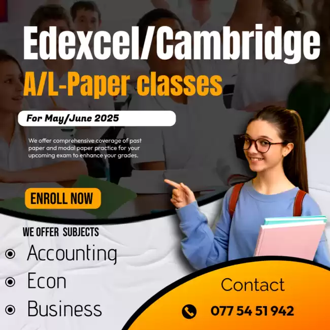 Edexcel/ Cambridge paper classes