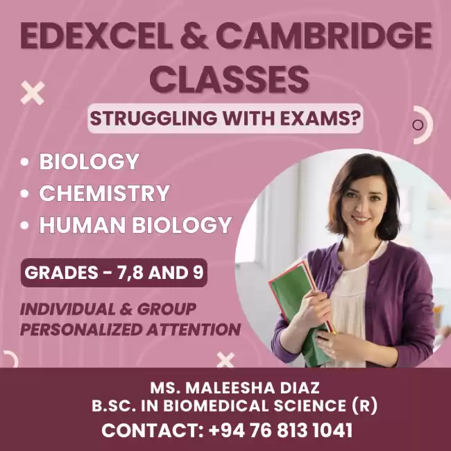 EDEXCEL/CAMBRIDGE SCIENCE CLASSES