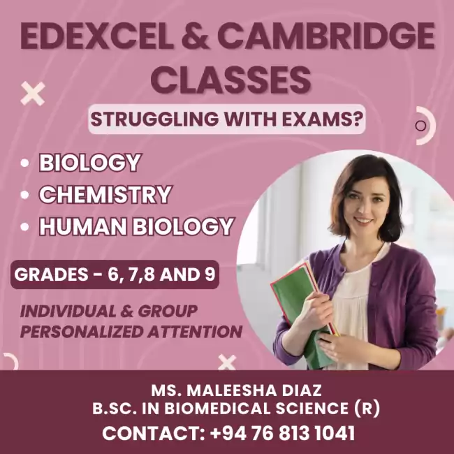 EDEXCEL/CAMBRIDGE SCIENCE CLASSES