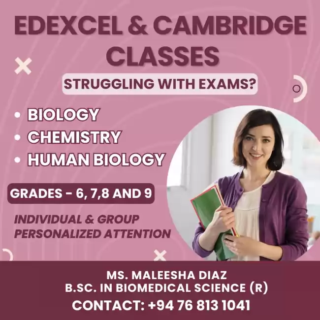 EDEXCEL/CAMBRIDGE SCIENCE CLASSES