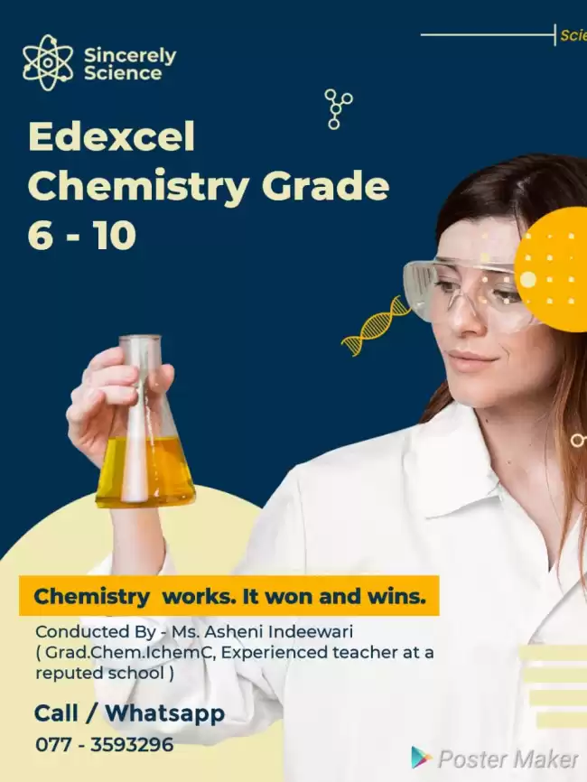 Edexcel Chemistry Classes from Grade 6 - 10