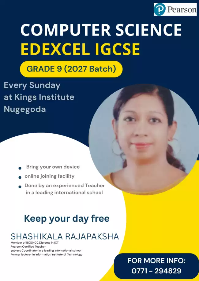 Edexcel Computer Science for OL students