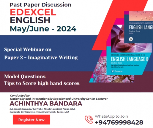 ⛔EDEXCEL ENGLISH O/L - June 2024 -Past Paper Discussion PAPER 2 - SPECIAL WEBINAR ON IMAGINATIVE WRITING