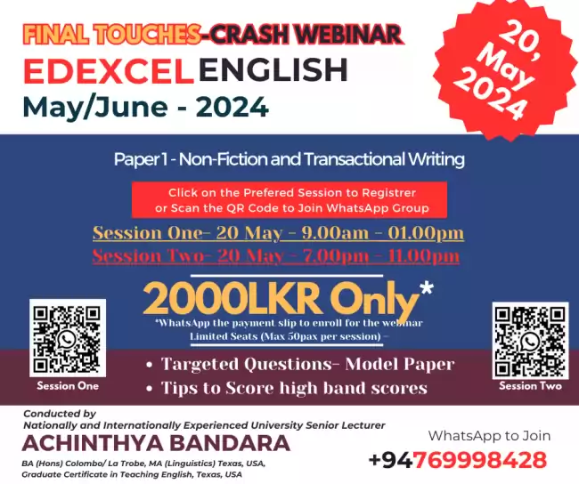 Edexcel English OL_FINAL TOUCHES-CRASH WEBINAR_Paper 1_Transactional Writing