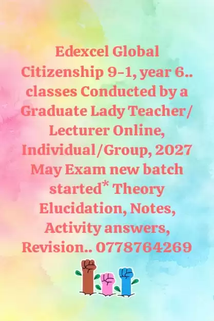 Edexcel Global Citizenship 9-1, year 6...