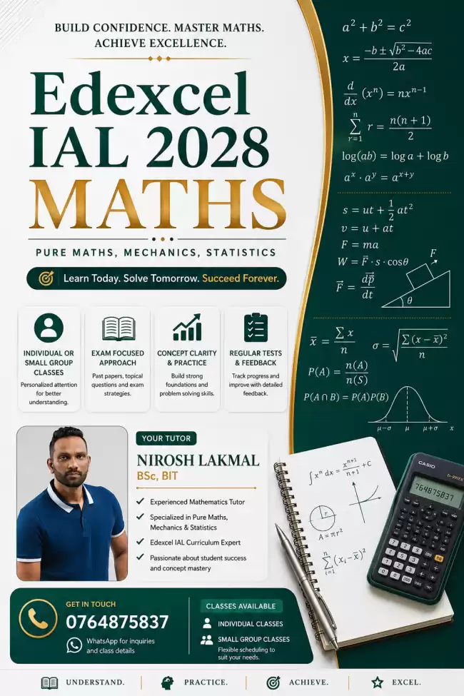 Edexcel IAL 2028 Mathematics