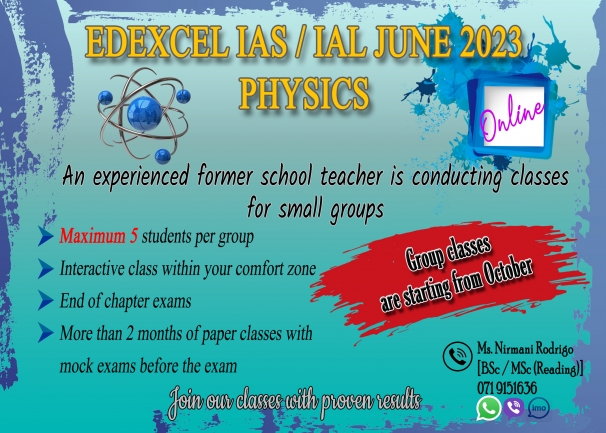 Edexcel IAS / IAL Physics small groups