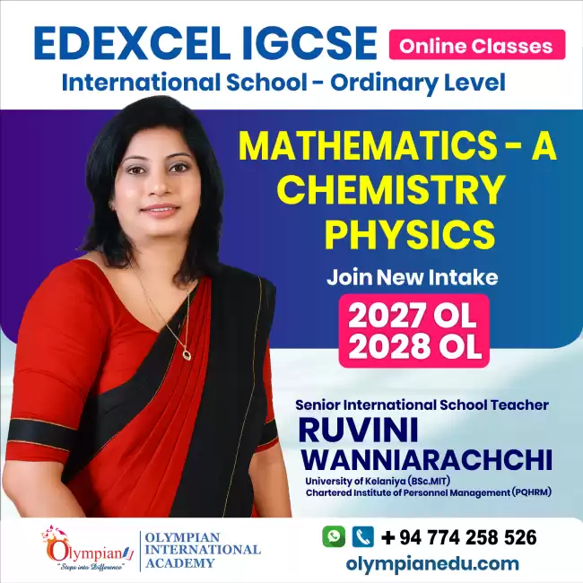 Edexcel IGCSE -2027 & 2028 OL -Mathematics A, Chemistry & Physics