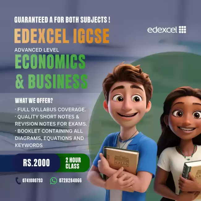 Edexcel IGCSE & ALEVEL BUSINESS &ECONOMICS