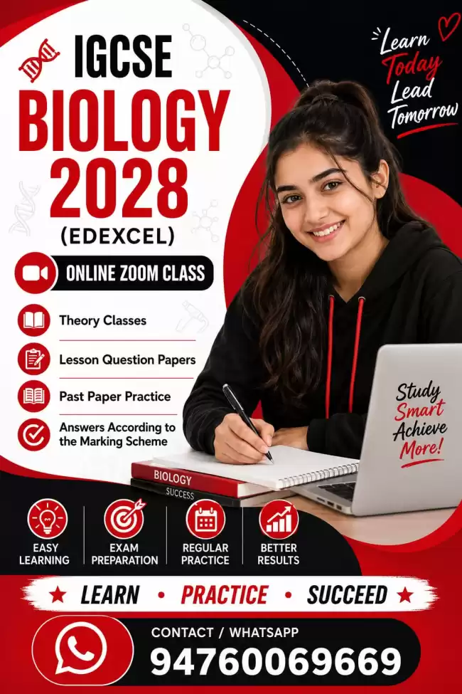 Edexcel IGCSE Biology 2028