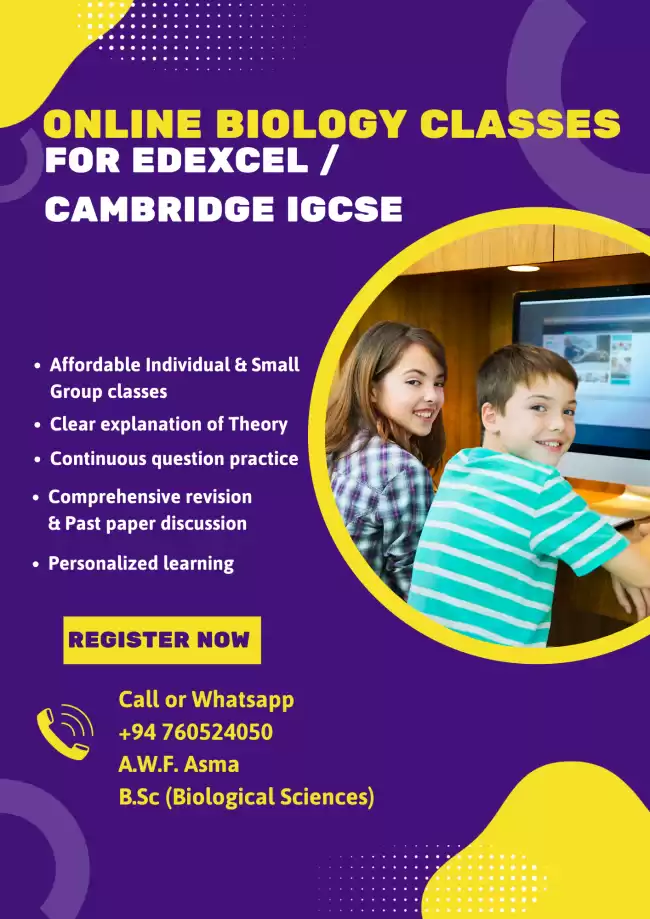 Edexcel IGCSE Biology Online Classes