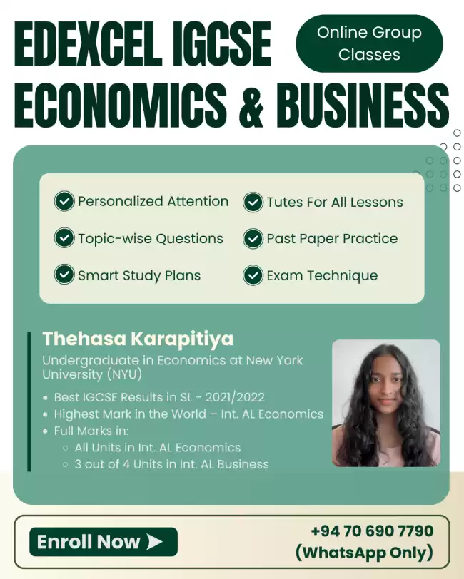 Edexcel IGCSE Economics & Business Tutoring