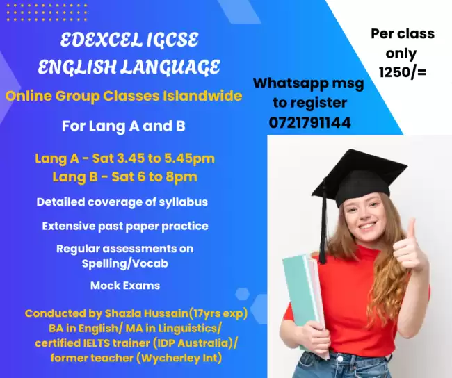EDEXCEL IGCSE LANG A & B GROUP CLASSES