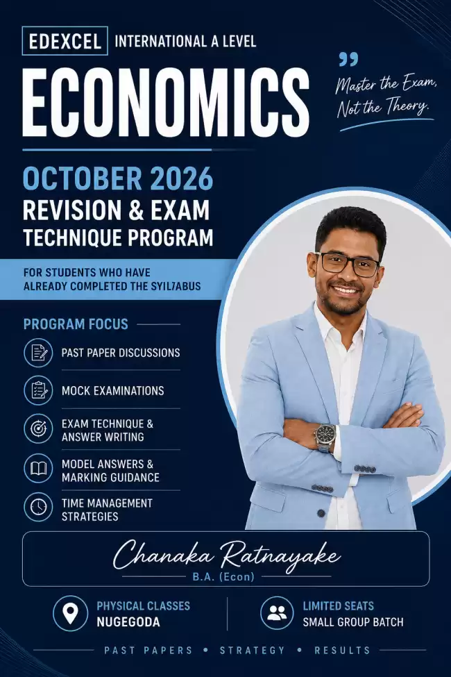 EDEXCEL INTERNATIONAL A LEVEL ECONOMICS October 2026 Revision & Exam Techniques