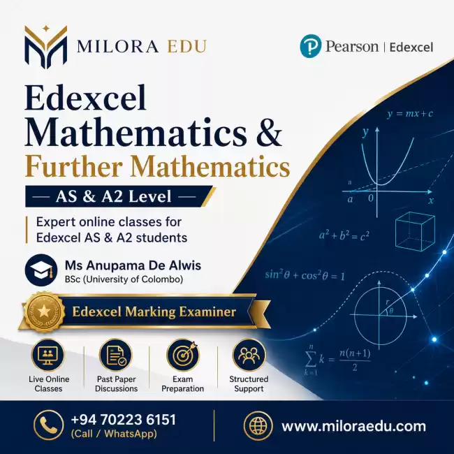 Edexcel Mathematics & Further Mathematics Classes
