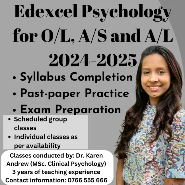 Edexcel O/L, A/S, A/L Psychology Classes