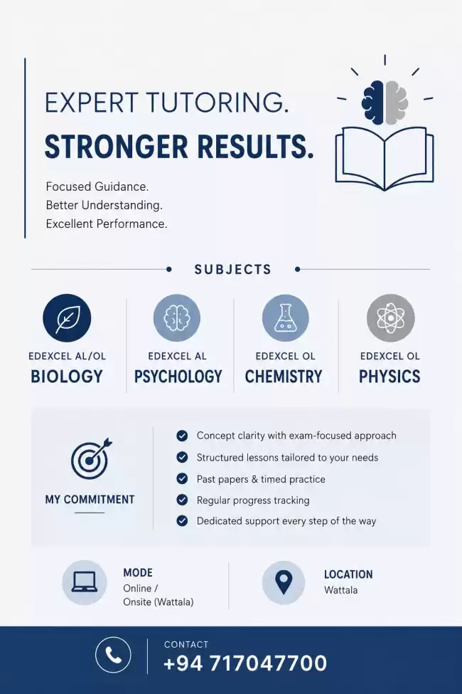 Edexcel OL and AL classes