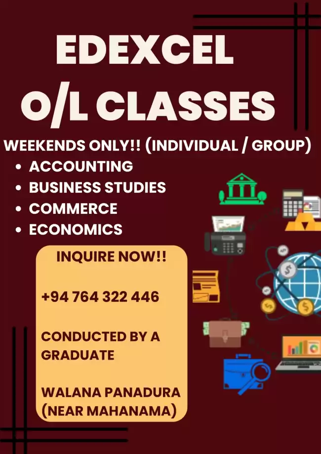 EDEXCEL ORDINARY LEVEL COMMERCE STREAM CLASSES