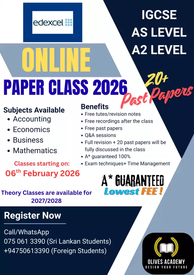 EDEXCEL PAPER CLASS 2026 IGCSE