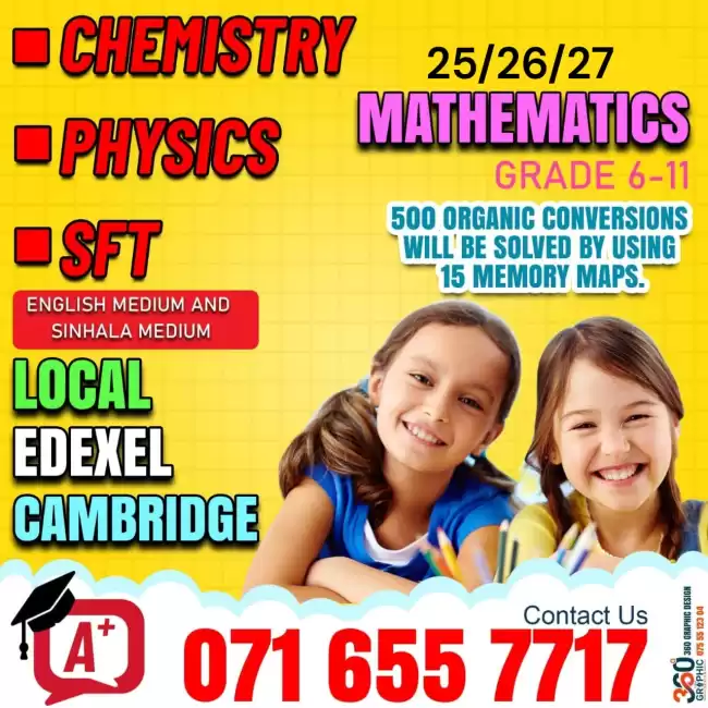 Edexel Cambridge local mathematics chemistry physics 26/27