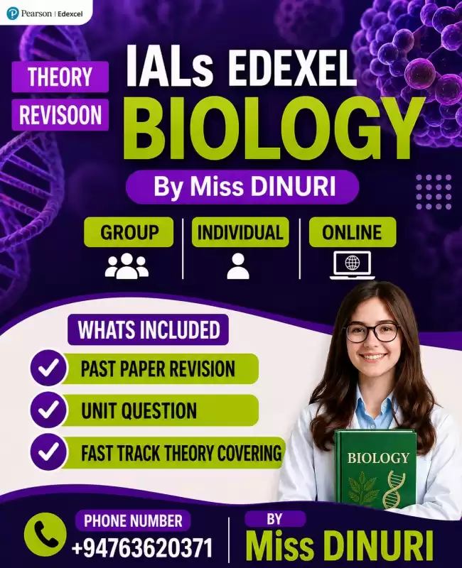 Edexel IALS biology online group and individual classes