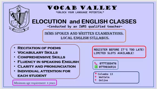 ELOCUTION and ENGLISH